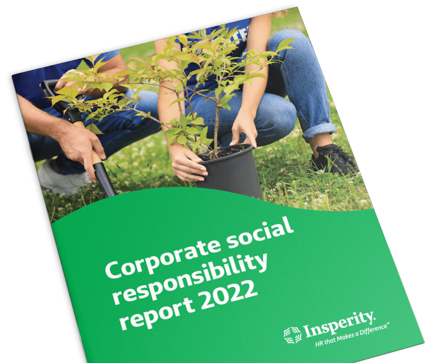 Insperity 2022 Corporate social responsibility report