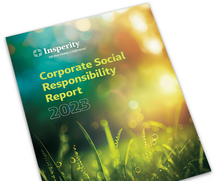 Insperity 2023 Corporate social responsibility report